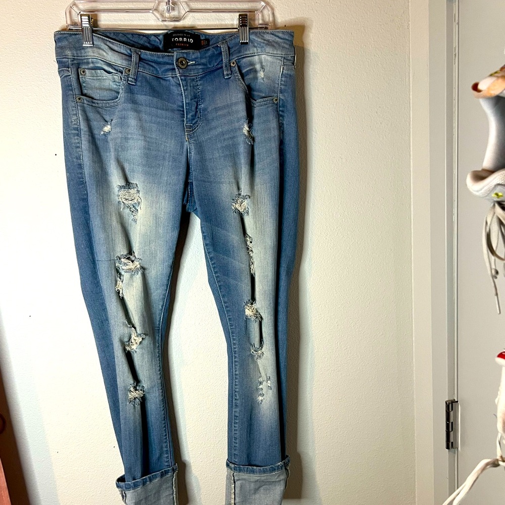 Torrid distressed jeans